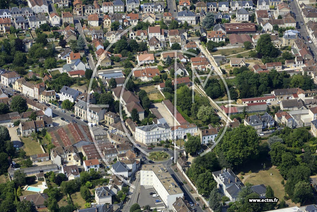 Photo arienne de Sens (Faubourg Saint-Didier)