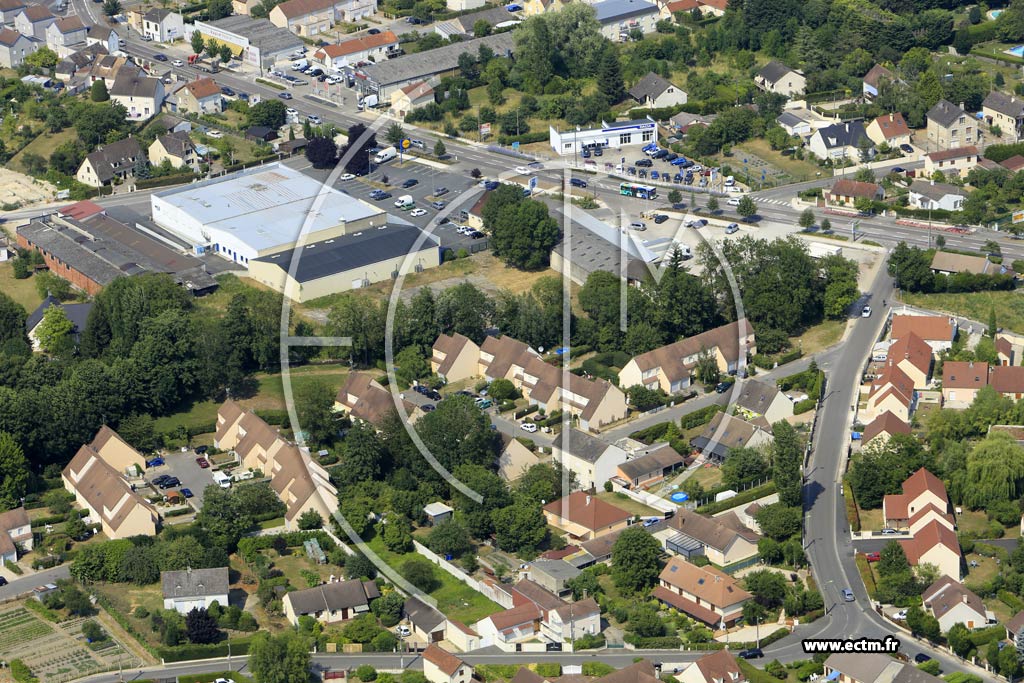 Photo arienne de Sens (le Pont Bruant)