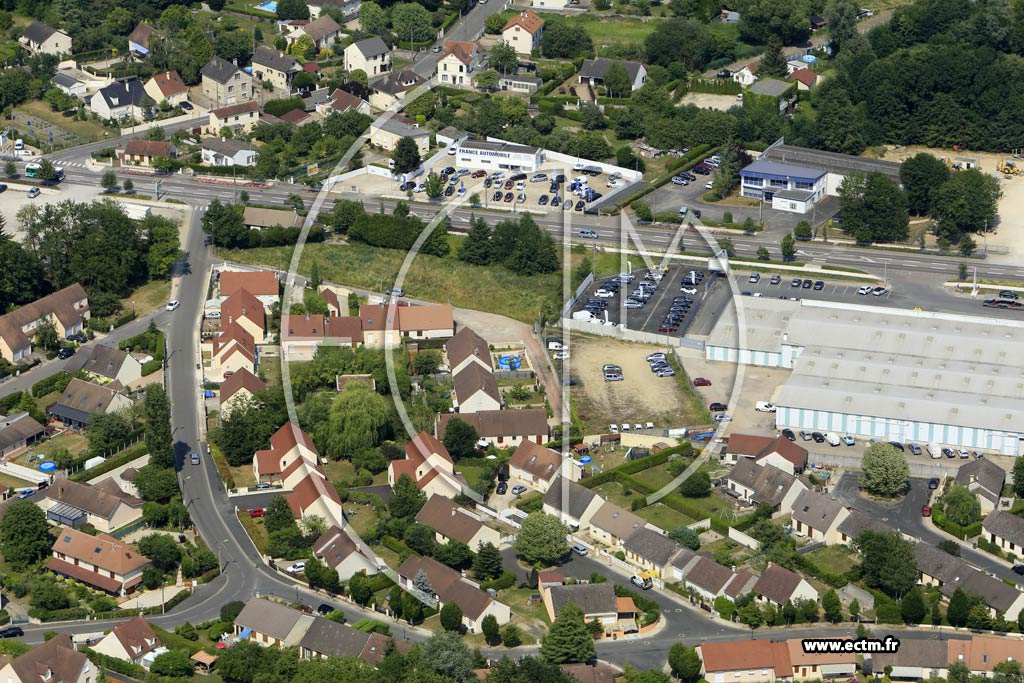 Photo arienne de Sens (le Pont Bruant)