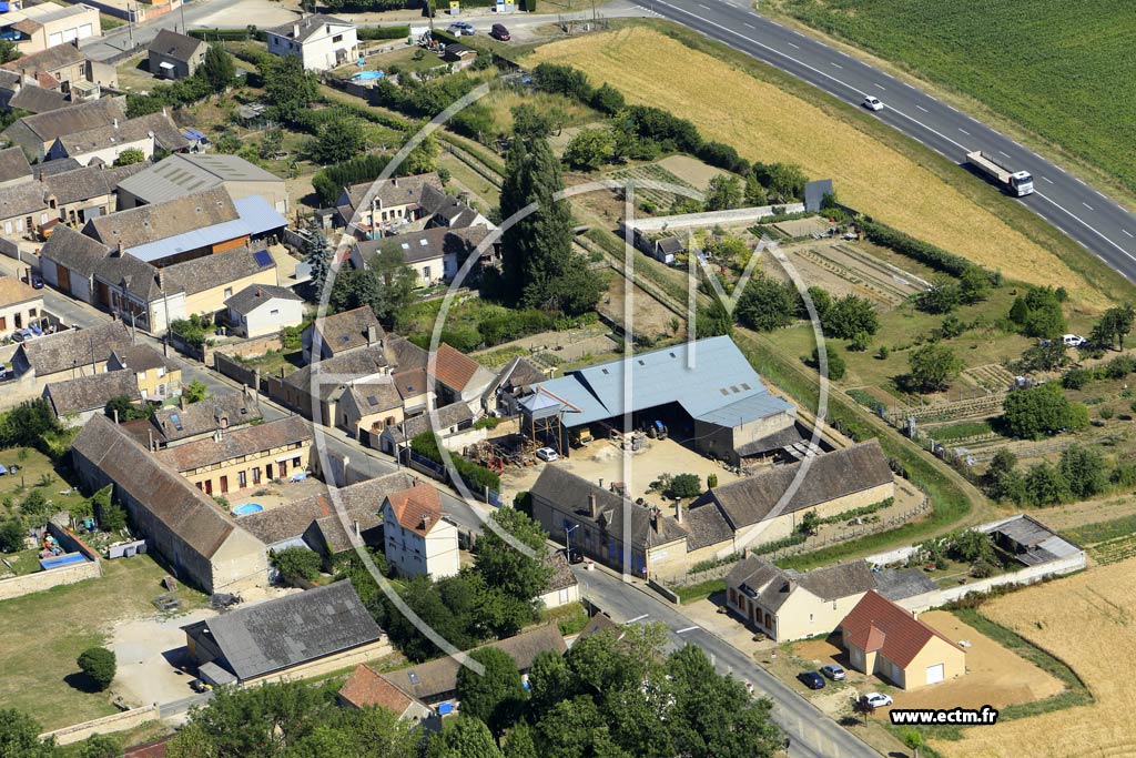 Photo arienne de Villemanoche
