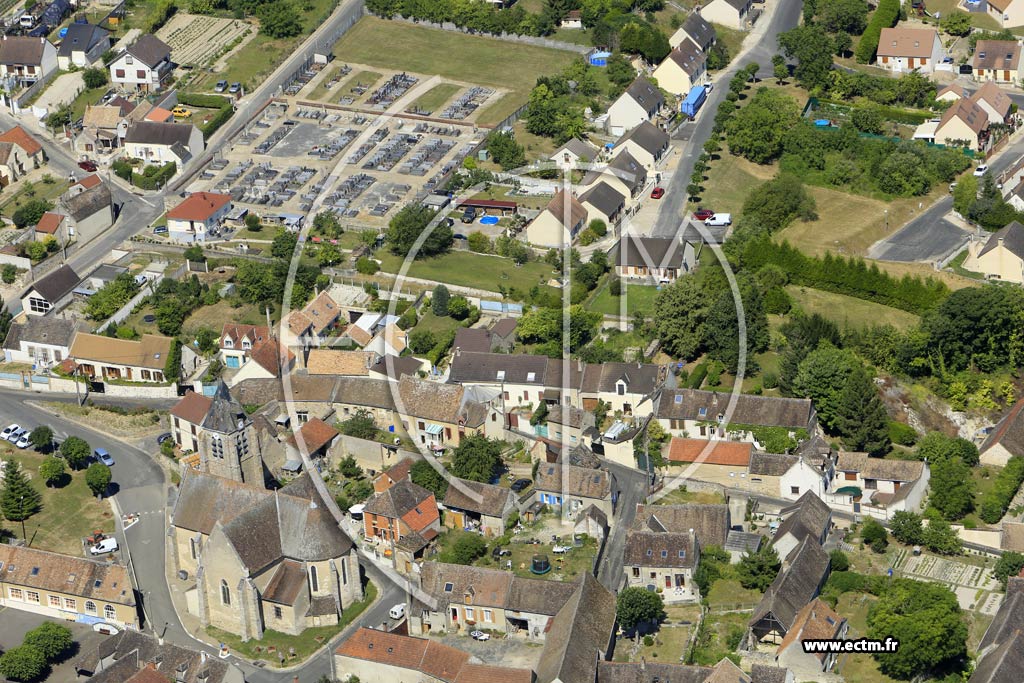 Photo arienne de Villemanoche