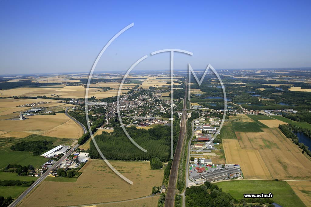 Photo arienne de Villeneuve-la-Guyard