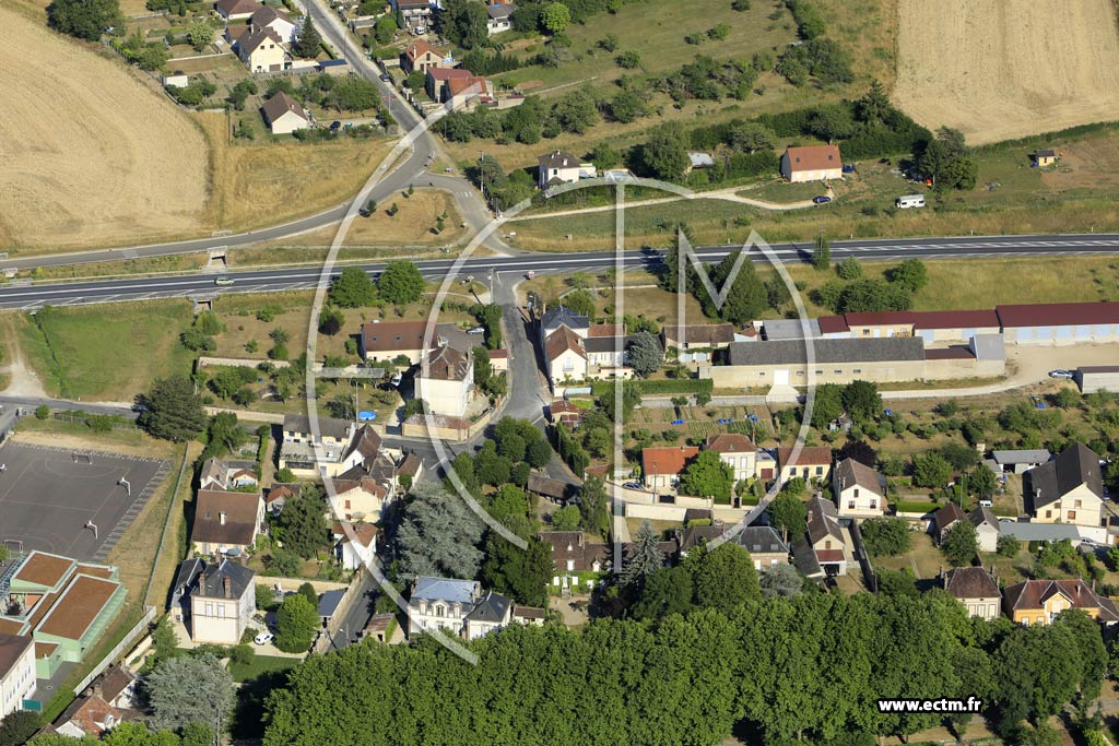 Photo arienne de Villeneuve-sur-Yonne