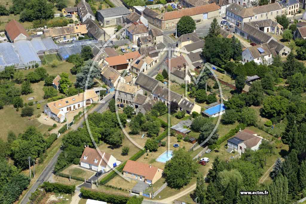 Photo arienne de Villethierry