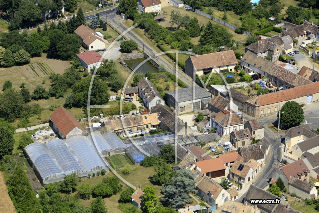 Photo arienne de Villethierry