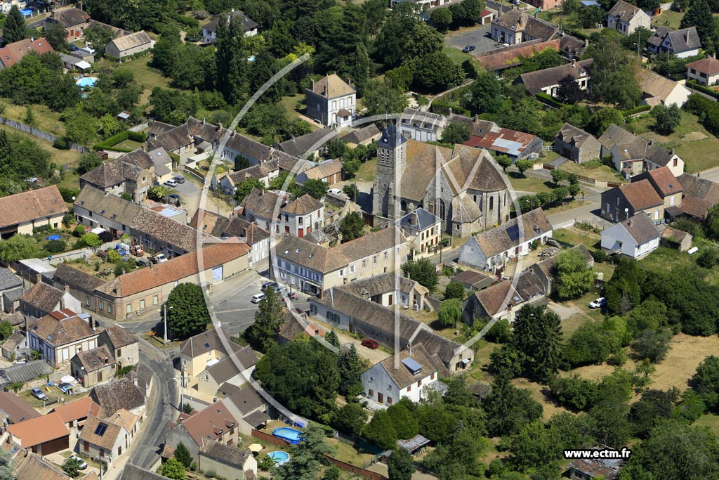 Photo arienne de Villethierry