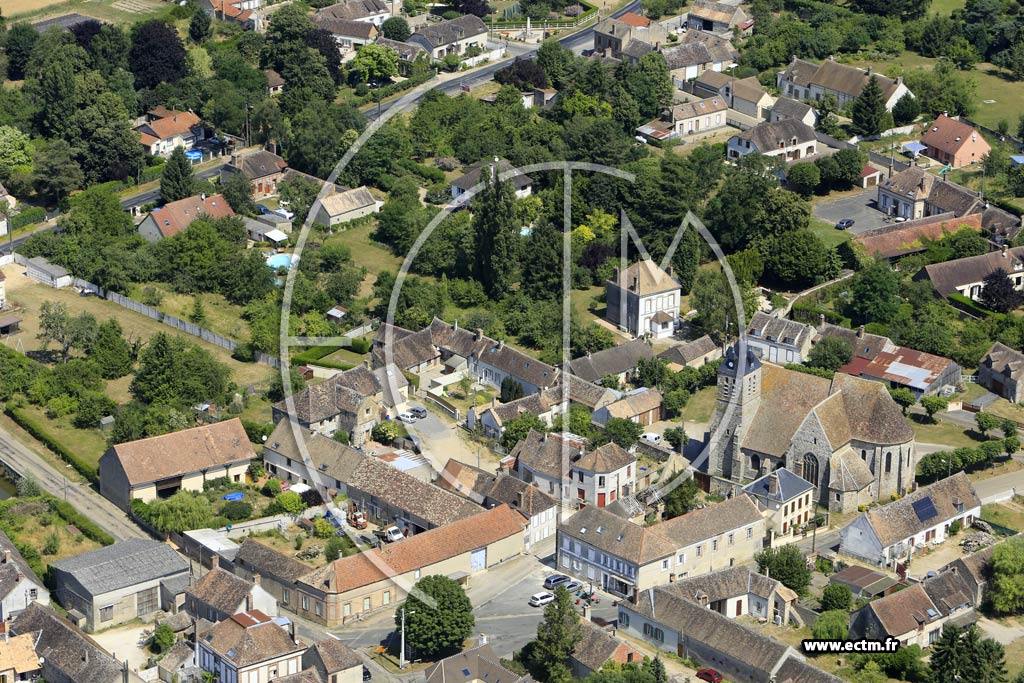 Photo arienne de Villethierry