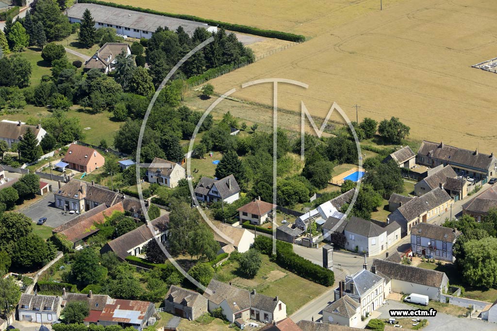 Photo arienne de Villethierry