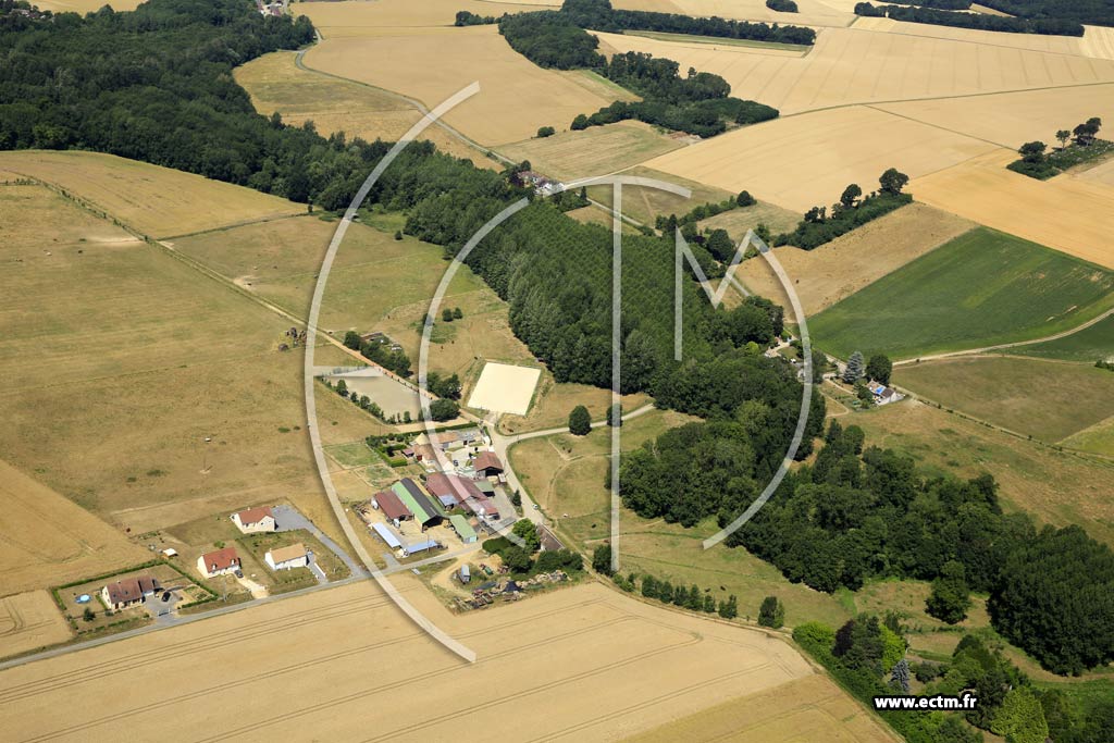 Photo arienne de Villethierry (les Bergeries)