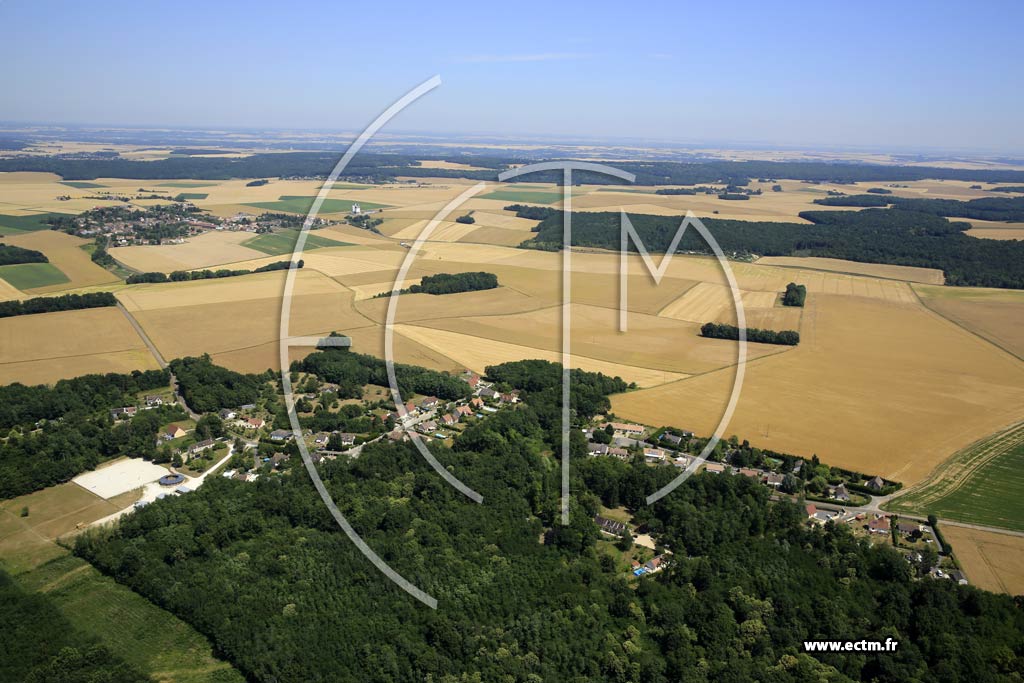 Photo arienne de Villethierry (Tros)