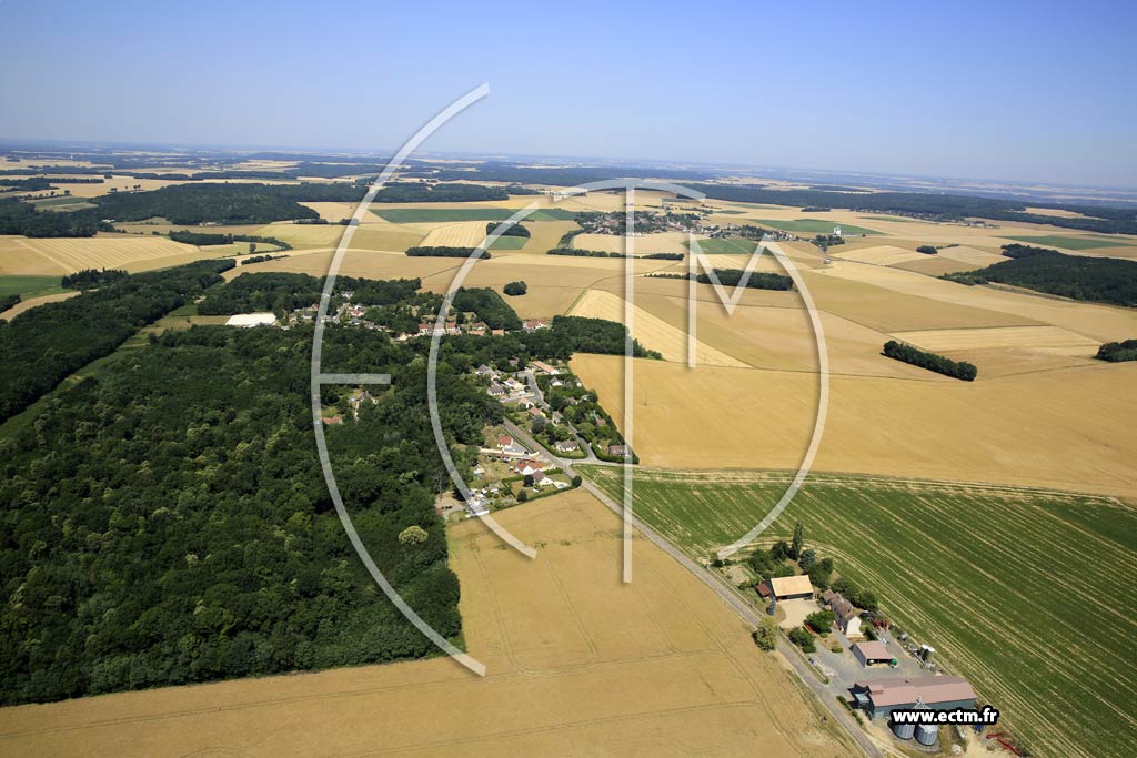 Photo arienne de Villethierry (Tros)