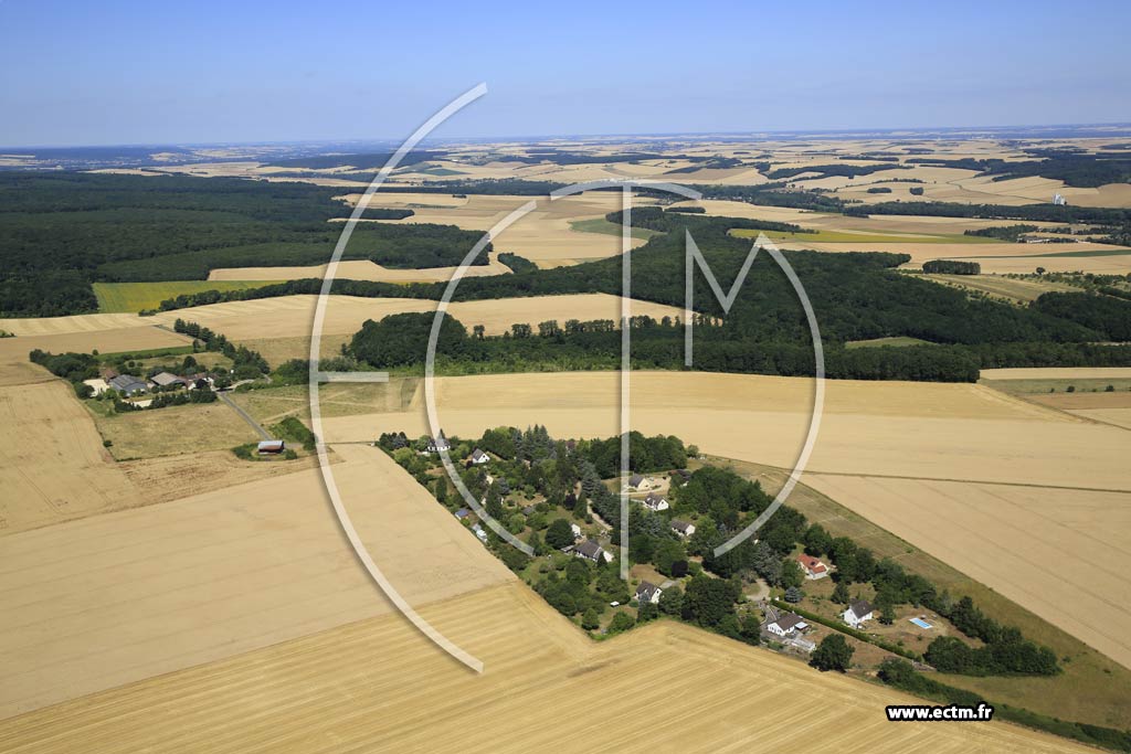 Photo arienne de Voisines (Galbaux)