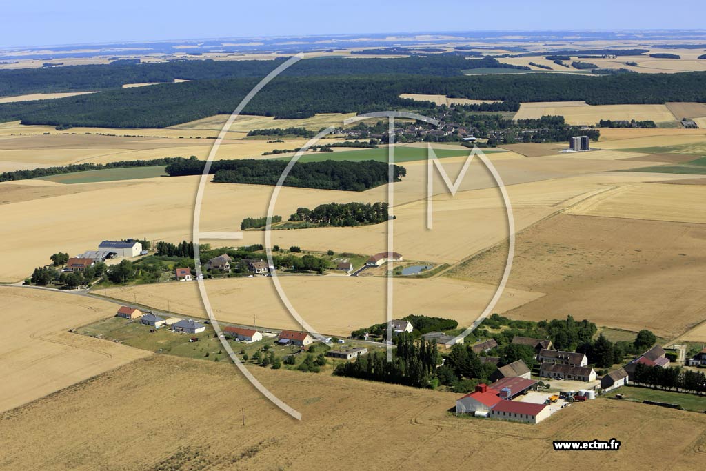 Photo arienne de Voisines (les Hautes Bergeries)