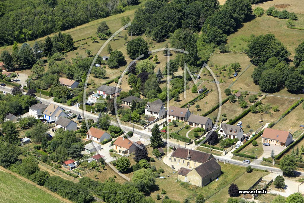 Photo arienne de Beugnon (Les Drilions)