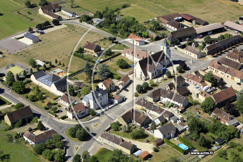 Photo arienne de Jaulges
