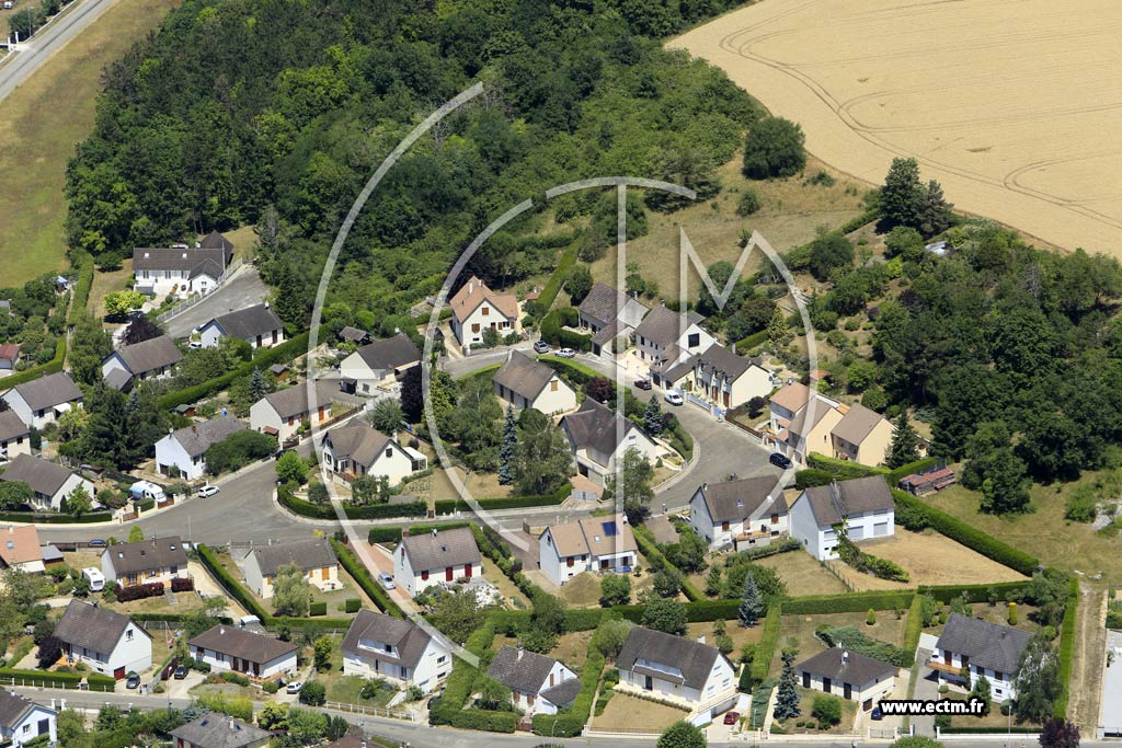 Photo arienne de Tonnerre (les Bridennes)