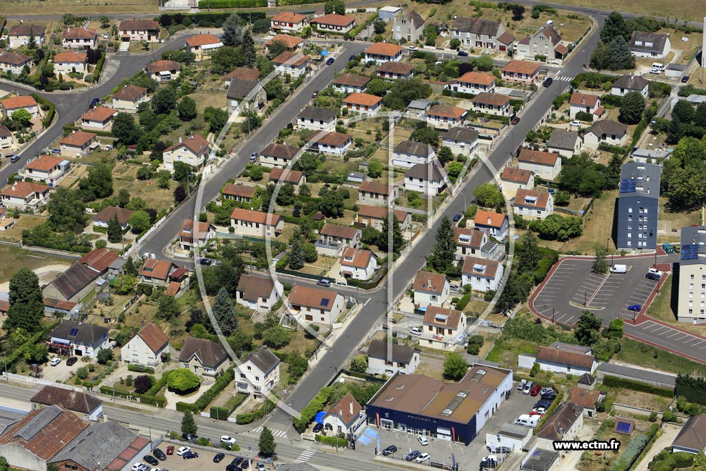 Photo arienne de Tonnerre (les Prs Hauts)