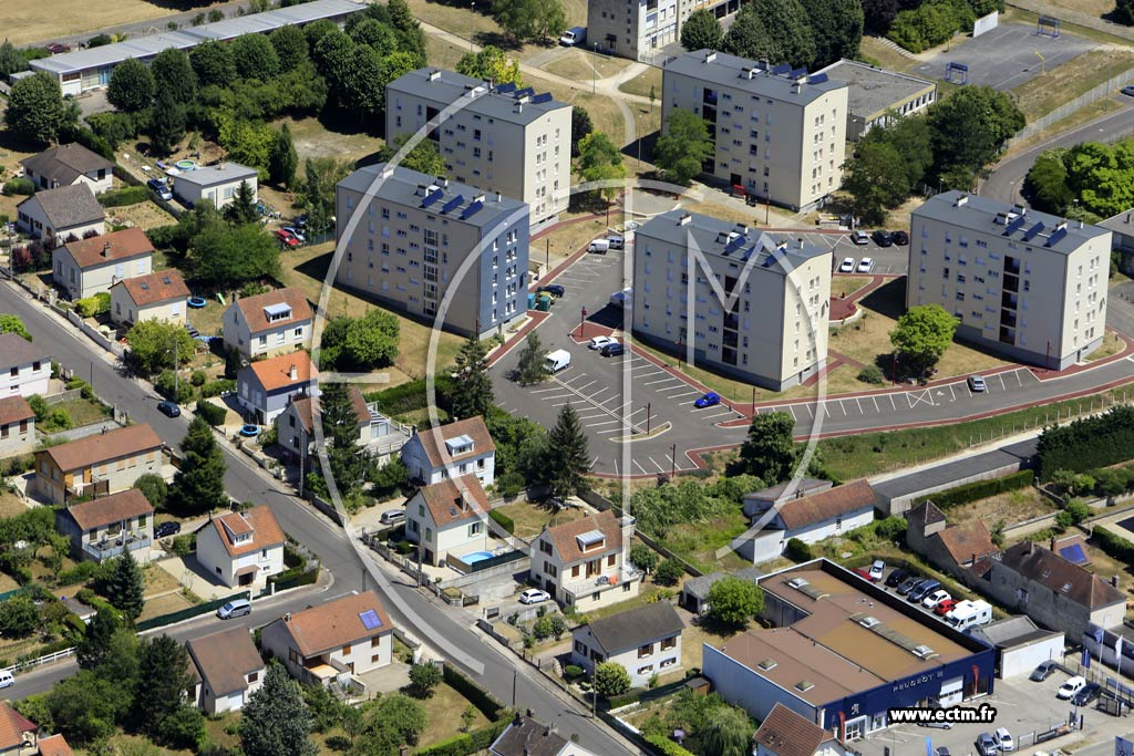 Photo arienne de Tonnerre (les Prs Hauts)