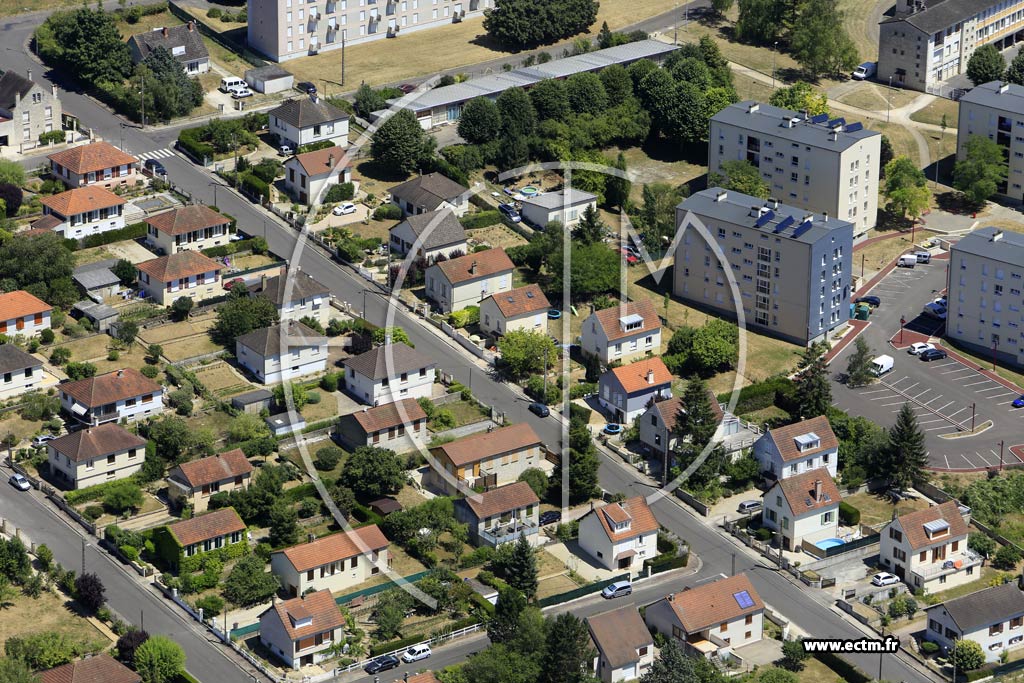 Photo arienne de Tonnerre (les Prs Hauts)