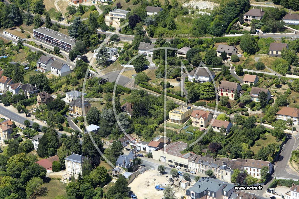 Photo arienne de Joigny (Faubourg de Paris)
