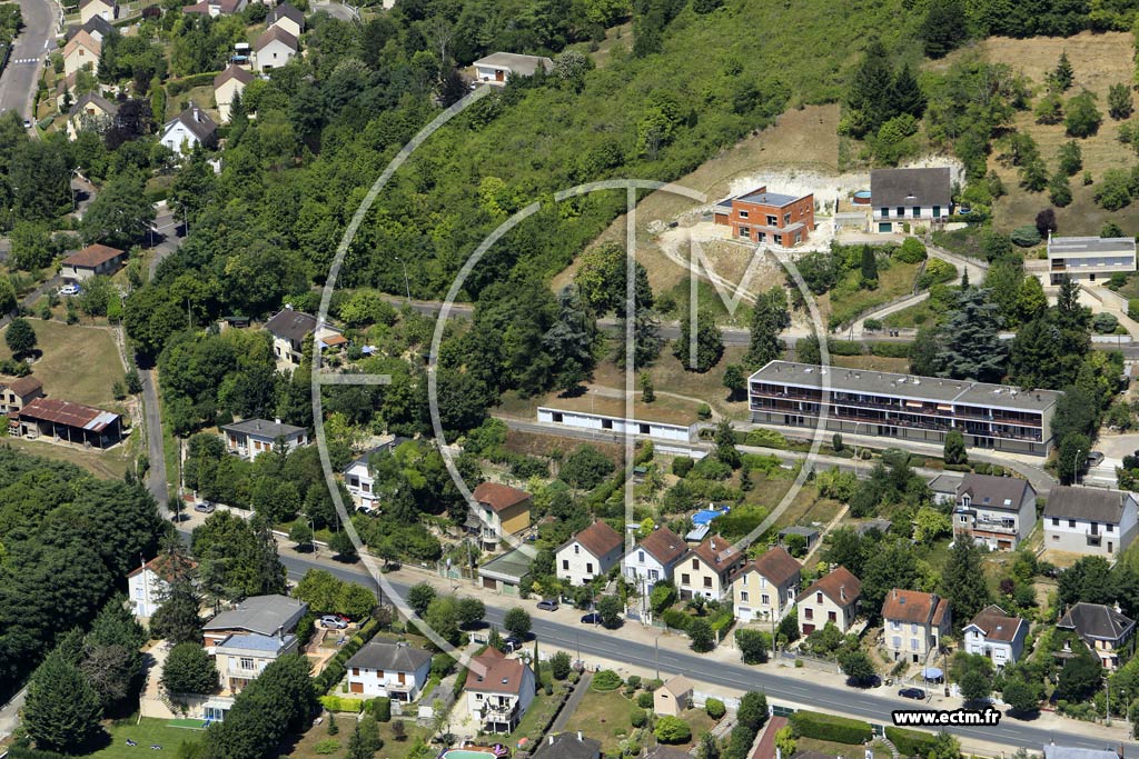 Photo arienne de Joigny (Faubourg de Paris)