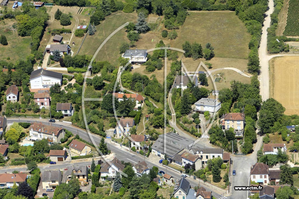 Photo arienne de Joigny (les Colettes)