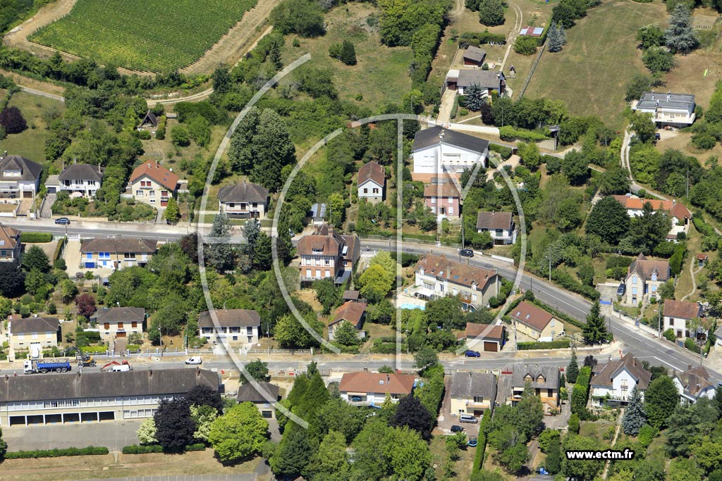 Photo arienne de Joigny (les Colettes)