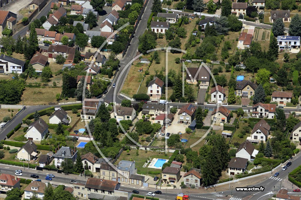 Photo arienne de Joigny (les Ingles)