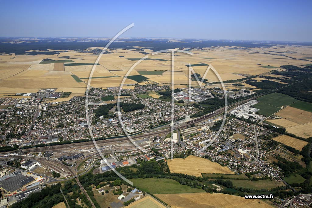 Photo arienne de Migennes