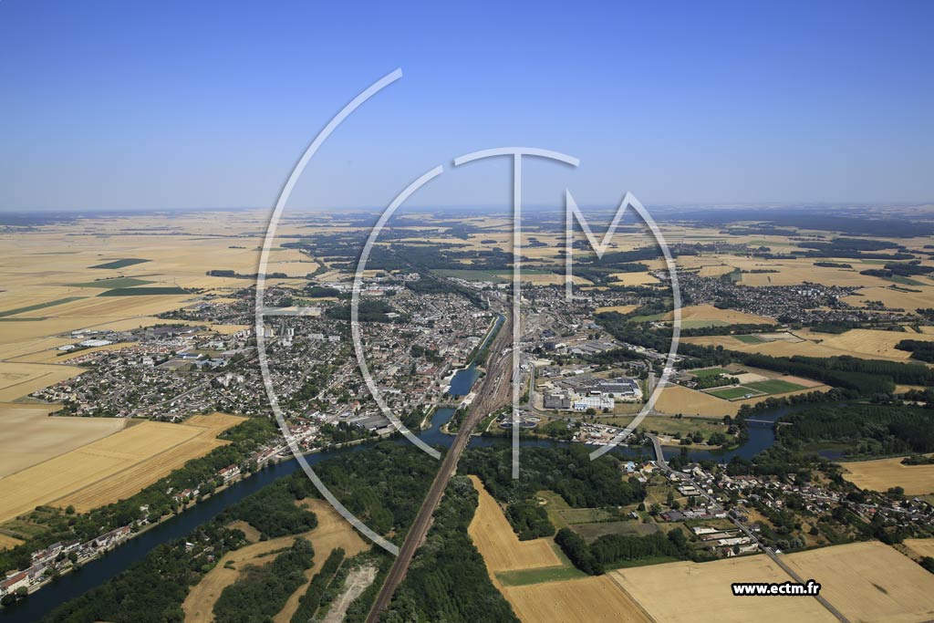 Photo arienne de Migennes