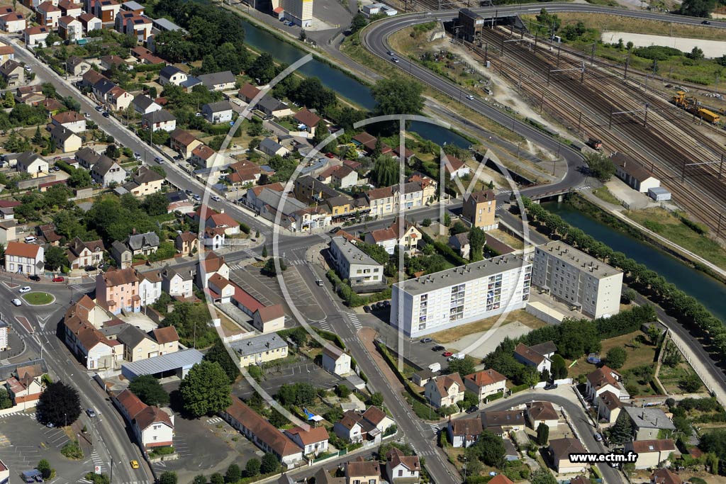 Photo arienne de Migennes