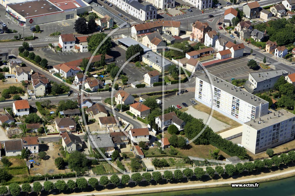 Photo arienne de Migennes
