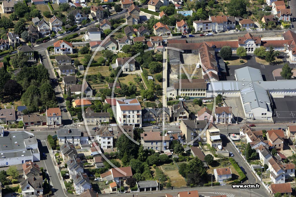 Photo arienne de Migennes