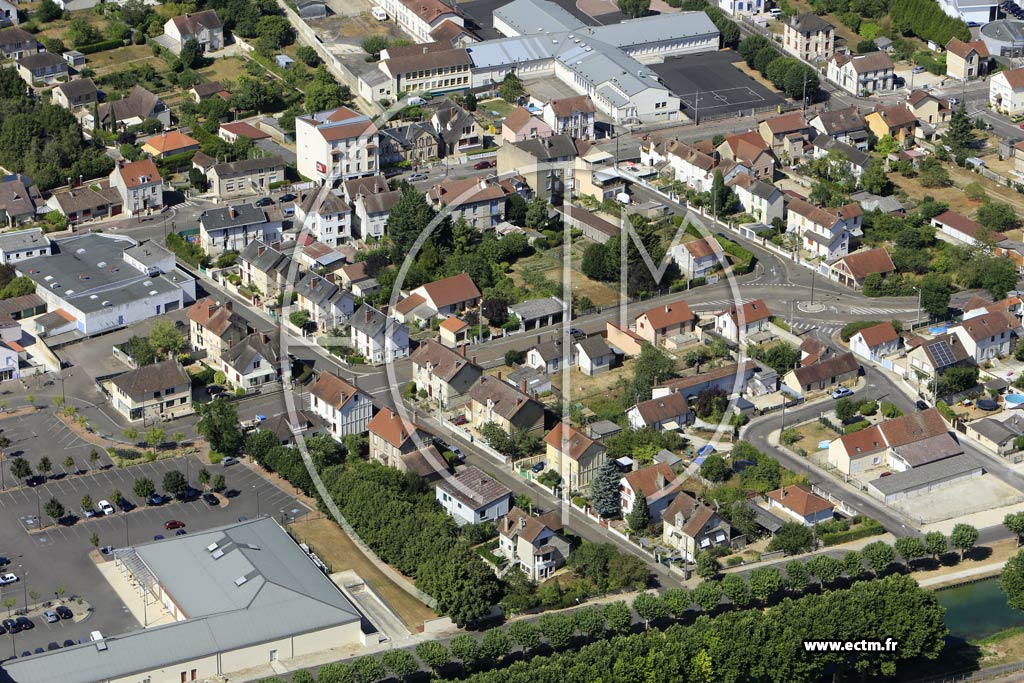 Photo arienne de Migennes