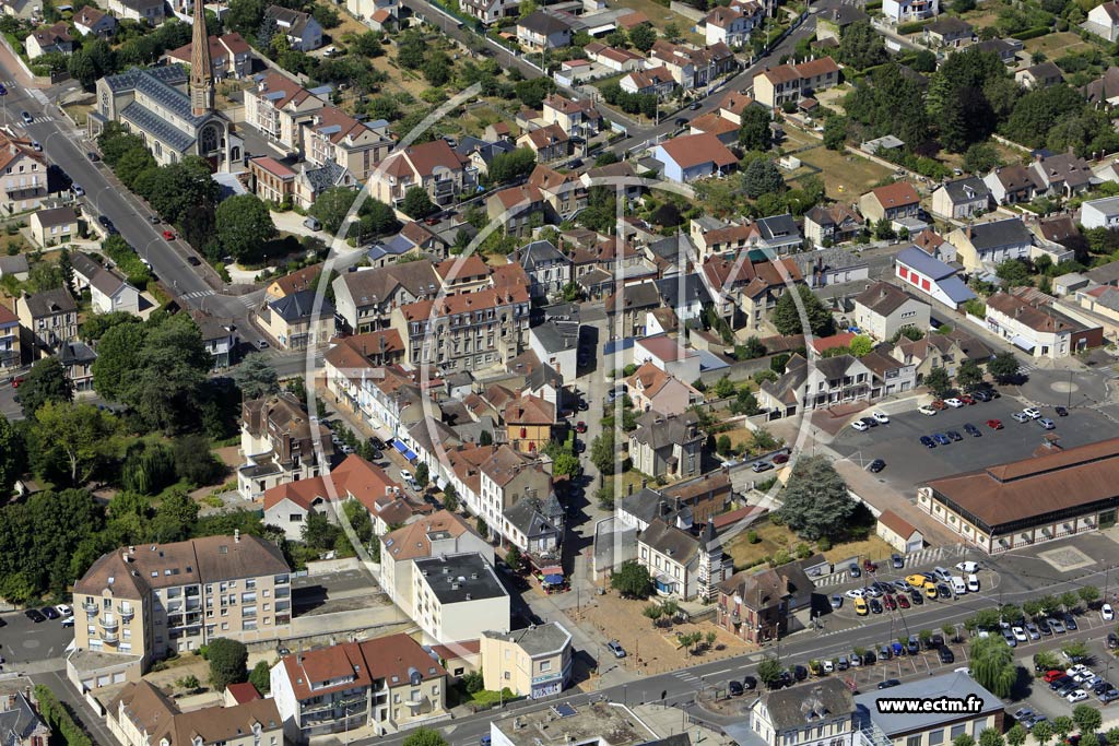 Photo arienne de Migennes
