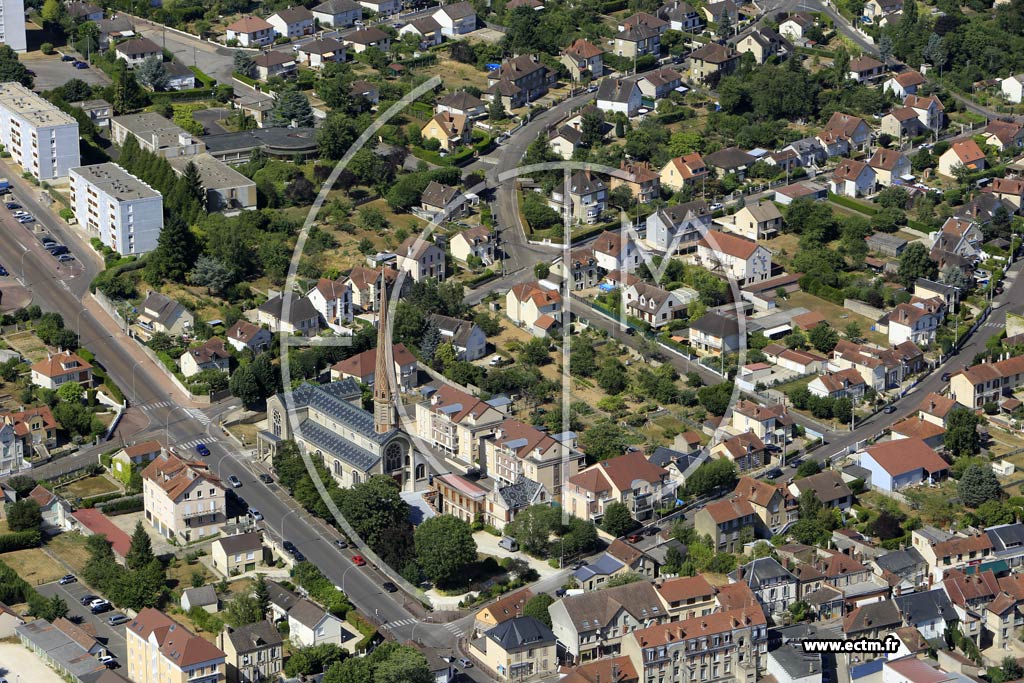 Photo arienne de Migennes