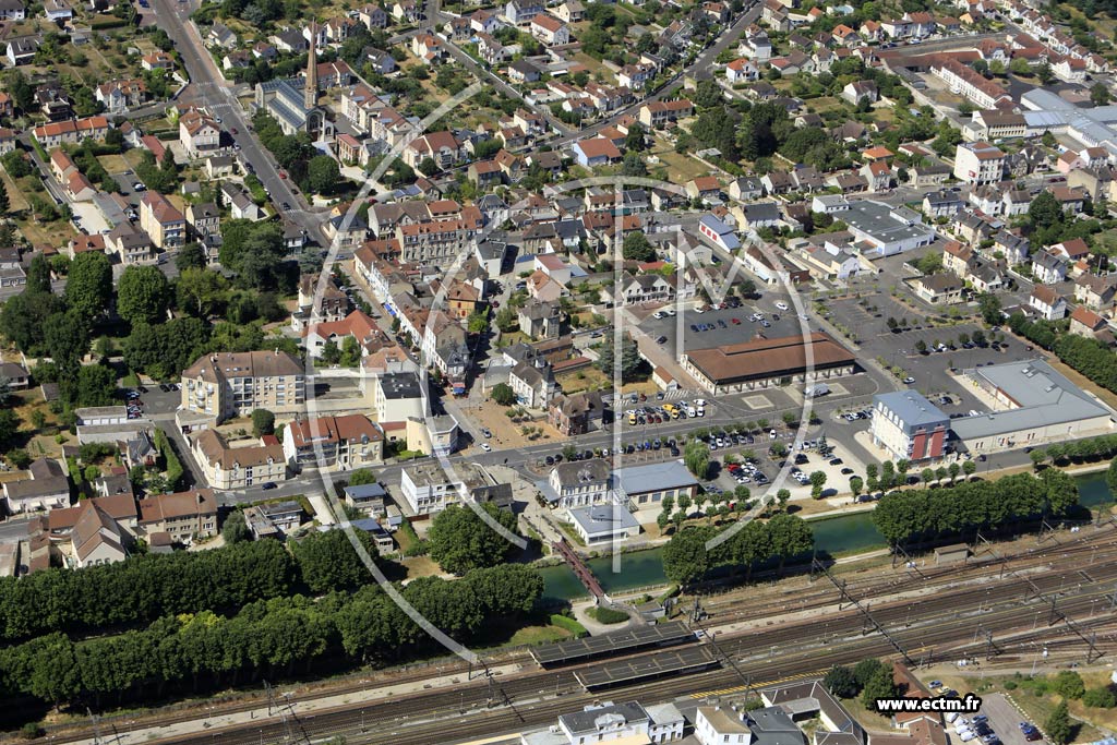 Photo arienne de Migennes