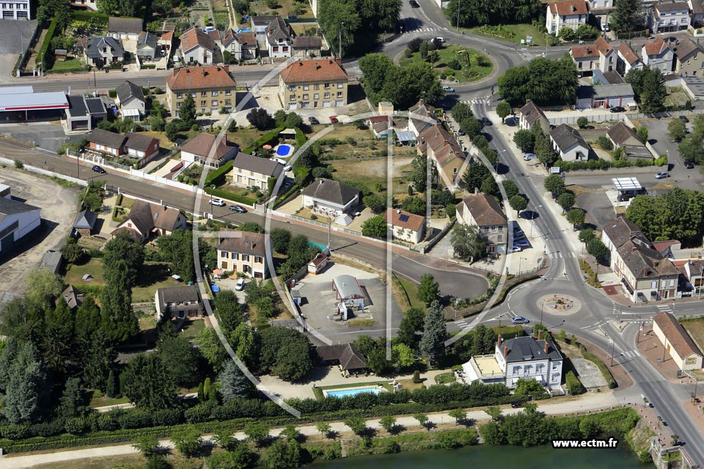 Photo arienne de Migennes