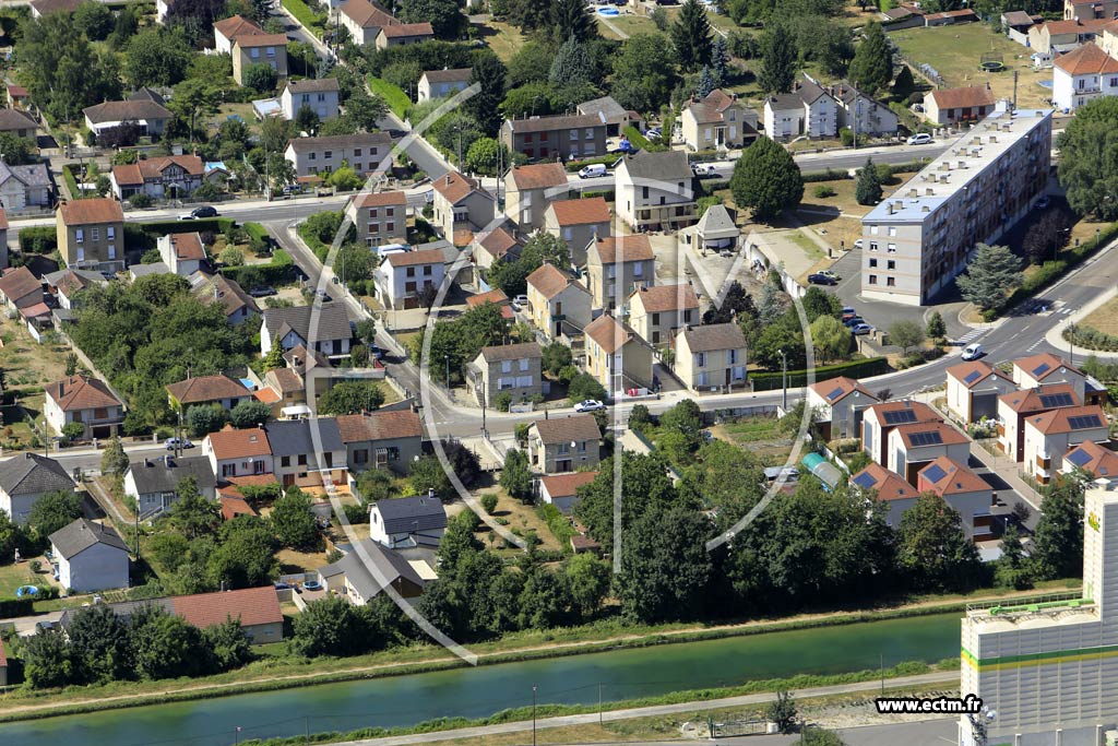 Photo arienne de Migennes (la Sablire)