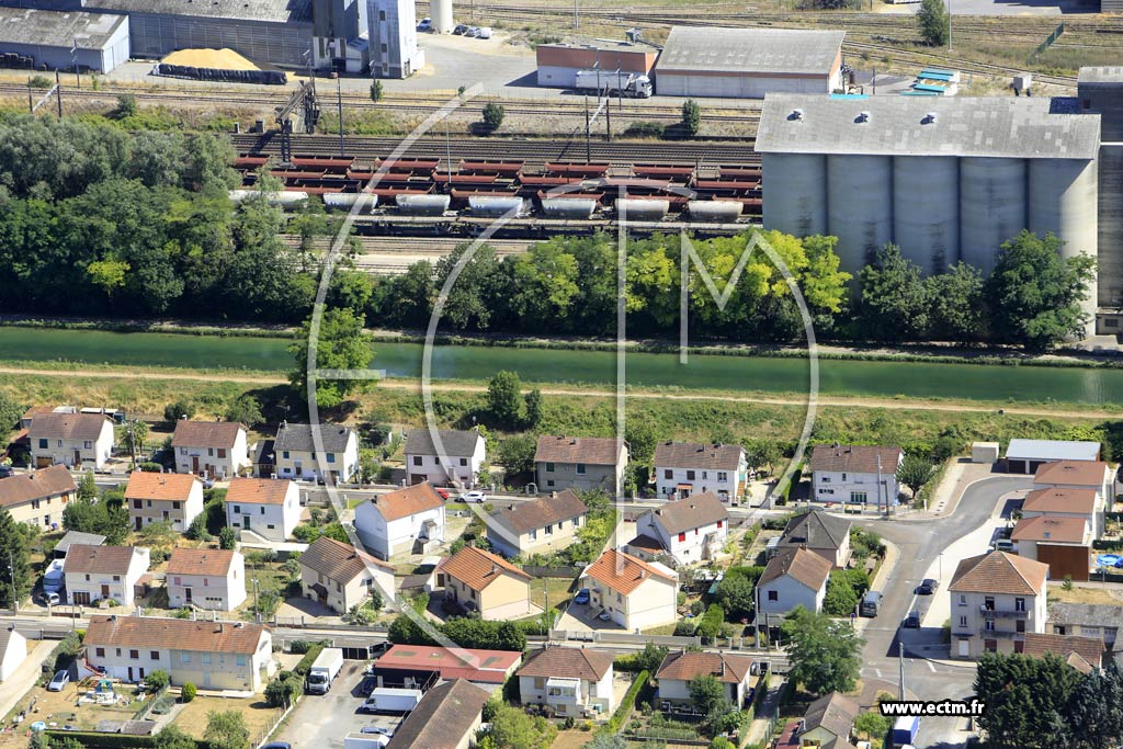 Photo arienne de Migennes (la Sablire)