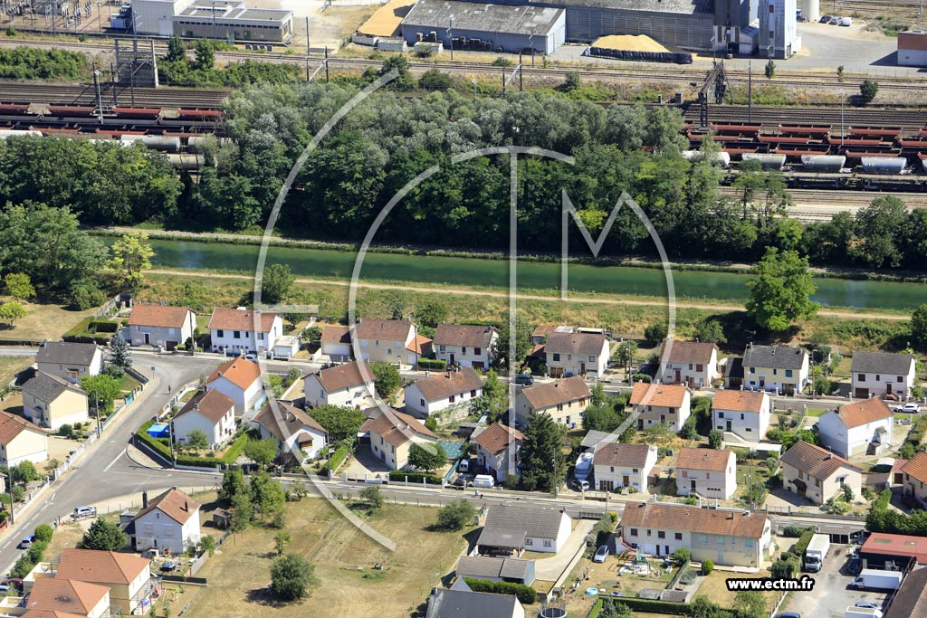 Photo arienne de Migennes (la Sablire)