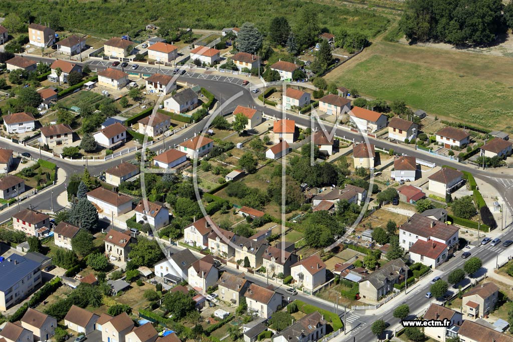 Photo arienne de Migennes (la Sablire)