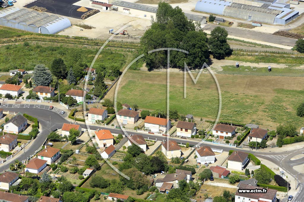 Photo arienne de Migennes (le Passoir)