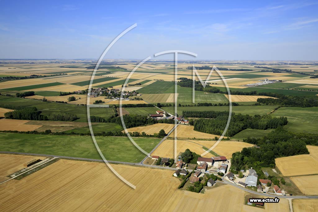 Photo arienne de Allemanche-Launay-et-Soyer