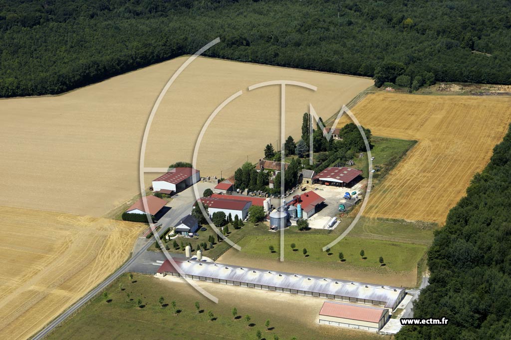 Photo arienne de Les Essarts-ls-Szanne (la Godine Ferme)