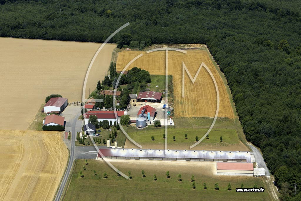 Photo arienne de Les Essarts-ls-Szanne (la Godine Ferme)