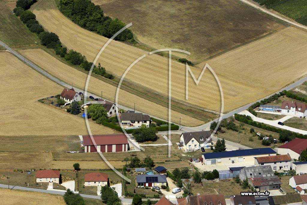 Photo arienne de Villevenard
