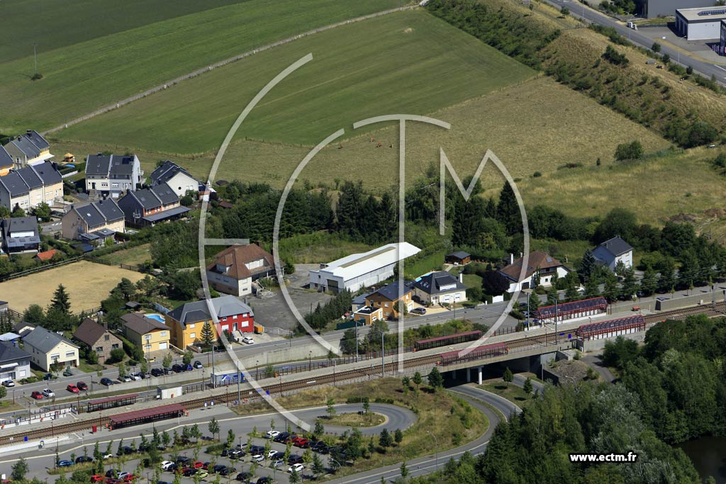 Photo arienne de Kerjeng (Bascharage)