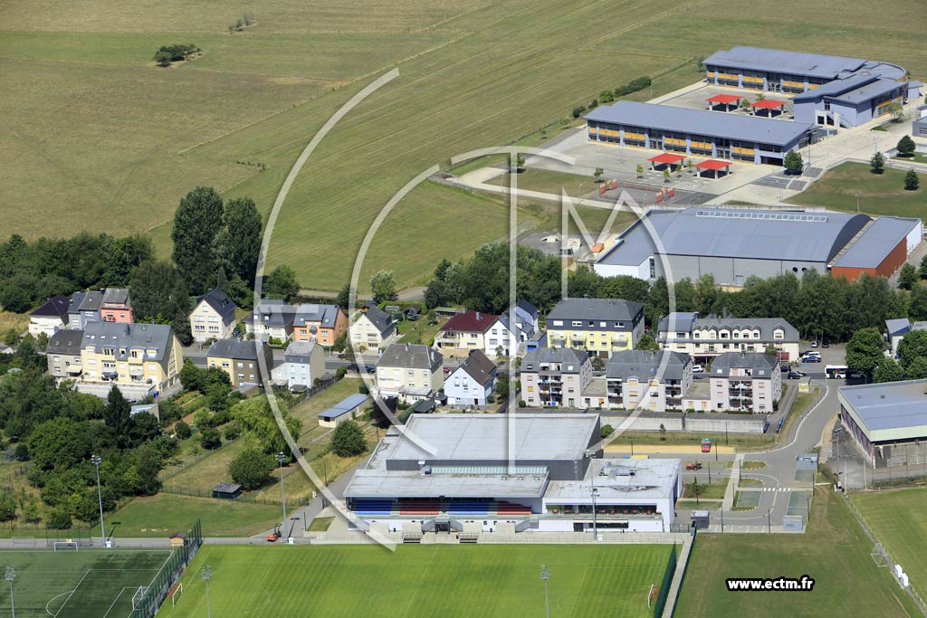 Photo arienne de Kerjeng (Bascharage)
