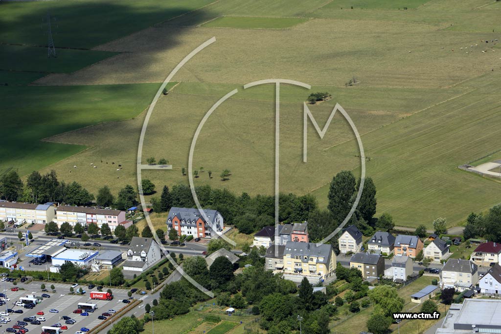 Photo arienne de Kerjeng (Bascharage)